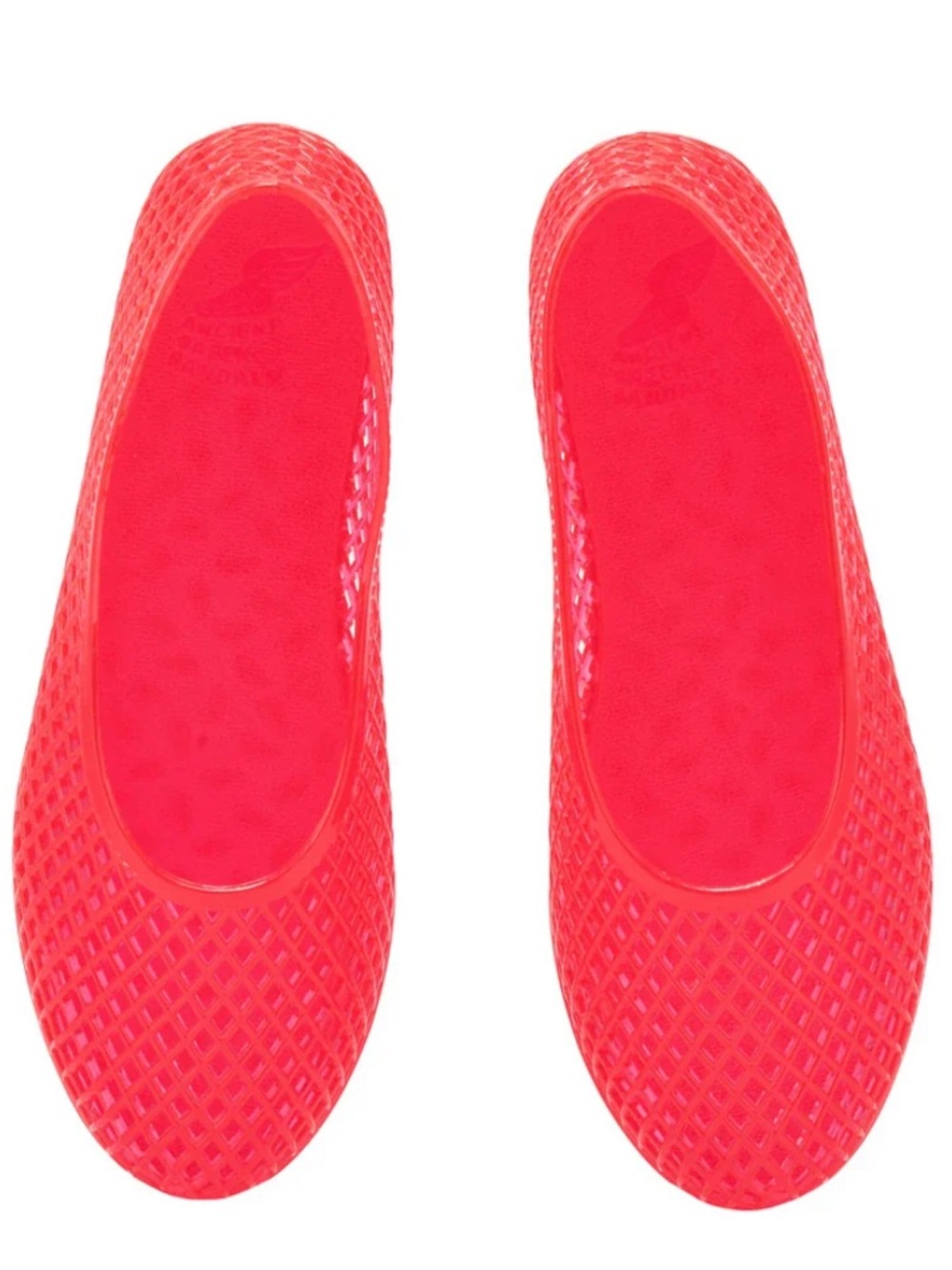 Ancient Greek Sandals Bright Pink Jelly Slip-On Flats